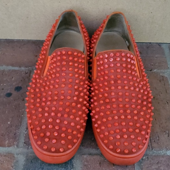 Christian Louboutin Red Roller-Boat Men's Flat - Picture 2 of 8
